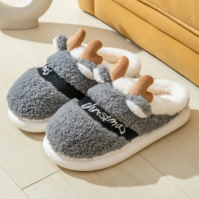 Christmas Reindeer Slippers