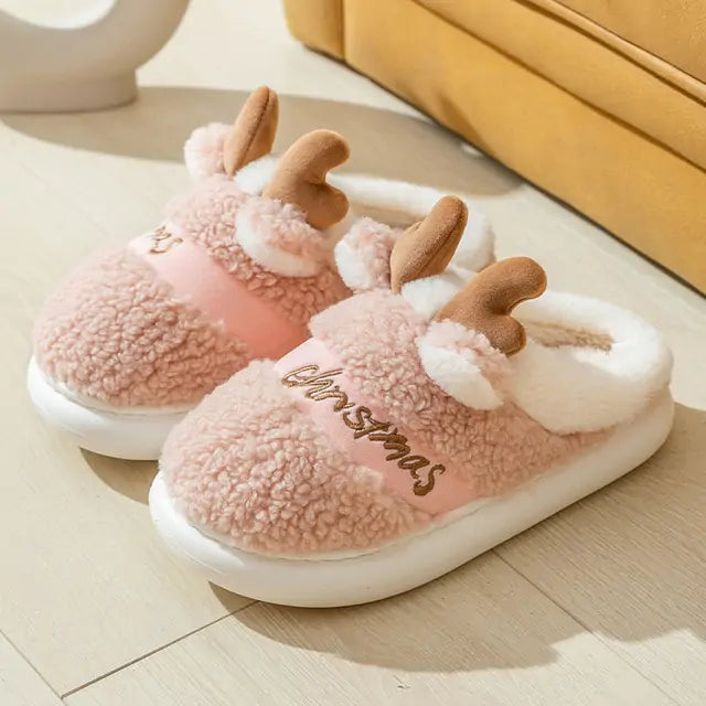 Christmas Reindeer Slippers