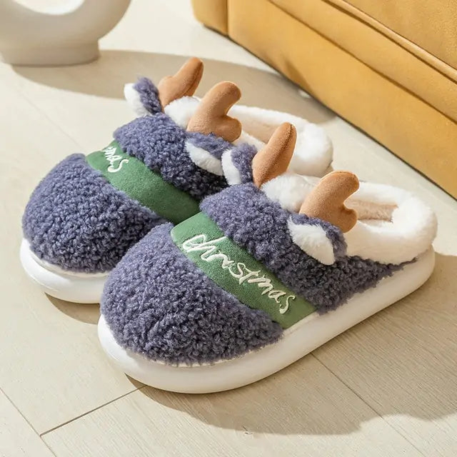 Christmas Reindeer Slippers