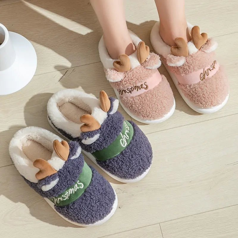 Christmas Reindeer Slippers