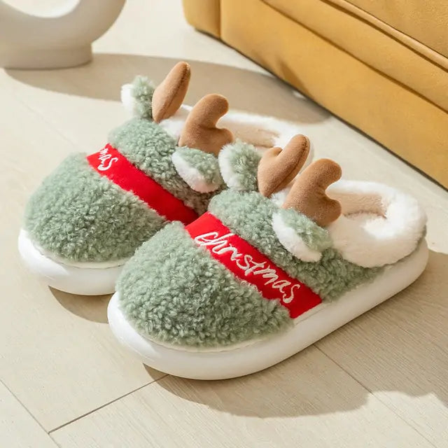 Christmas Reindeer Slippers