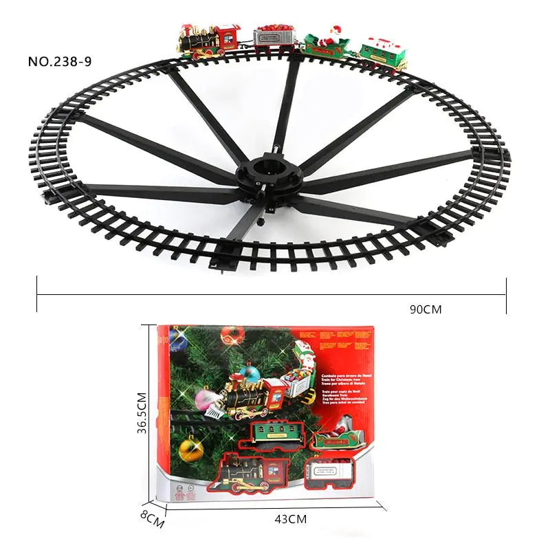 Electric Christmas Tree Train Set