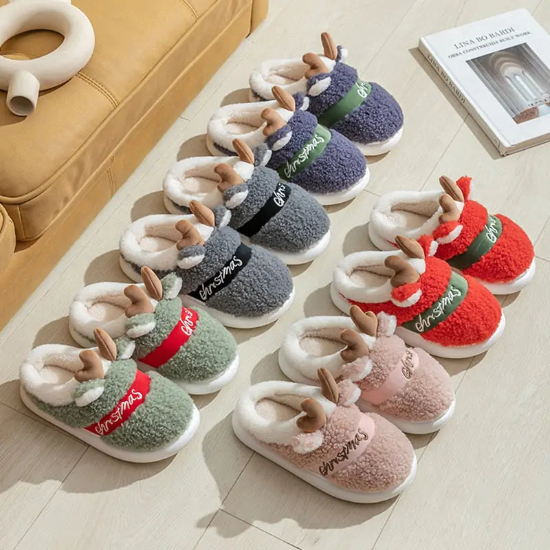 Christmas Reindeer Slippers