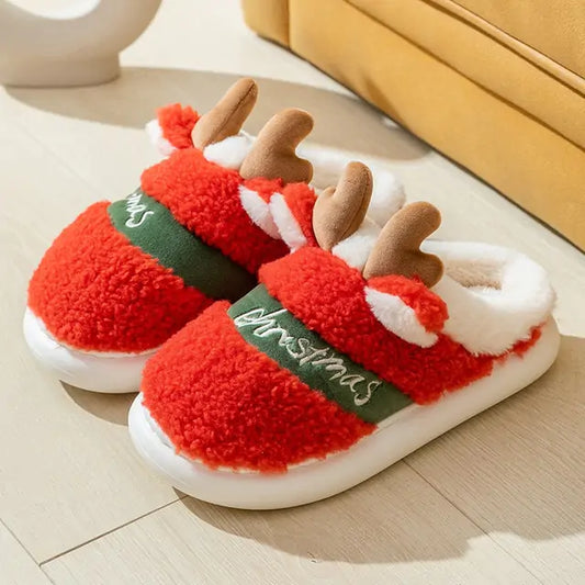 Christmas Reindeer Slippers